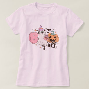 Boo Y'all Niedlich Ghost Funny Retro Halloween T-Shirt