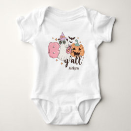 Boo Y'all Personalisiert Halloween Baby Strampler