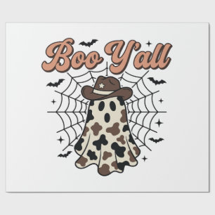 Boo Yall Western Geist Halloween Design Geschenkpapier