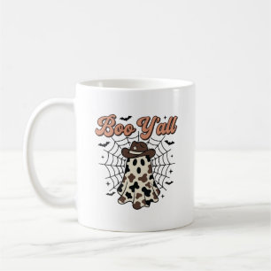 Boo Yall Western Geist Halloween Design Kaffeetasse