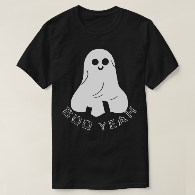 Boo Yeah Halloween Ghost T-Shirt (Design vorne)