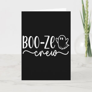 Boo-ze Crew Halloween-Geister-Urlaub-Kreuzfahrt-T- Karte