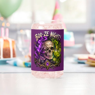Boo Ze Night Gothic-Schädel-Cocktailglas  Dosenglas