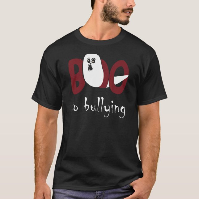 Boo zu schikanieren Ghost Pumpkin Orange Anti Bull T-Shirt (Vorderseite)