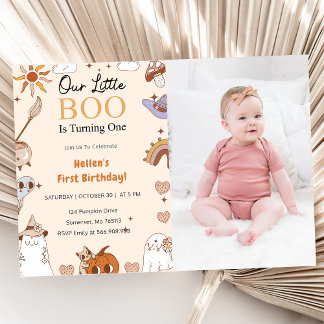 Boo zum ersten Geburtstag macht unser kleiner Boo  Einladung