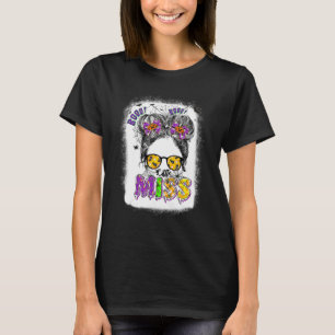 Boo Zurück zur Schule Kleine Miss Messy Bun Girls  T-Shirt
