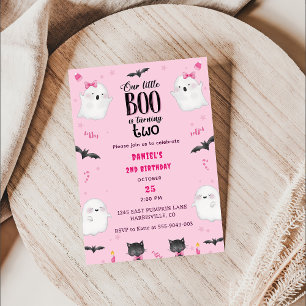 Boo zweiten Geburtstag unser kleiner Boo dreht zwe Einladung