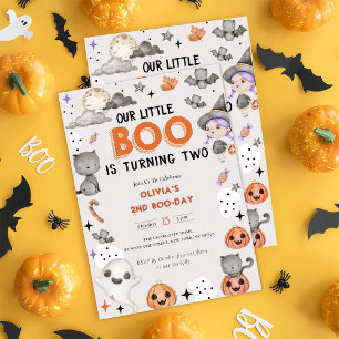 Boo zweiten Geburtstag unser kleiner Boo dreht zwe Einladung