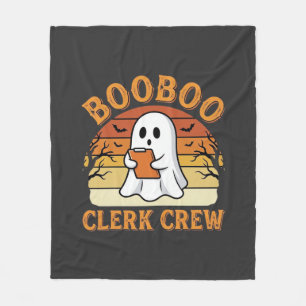 Booboo Clerk Crew Halloween-Geisterdesign_1 Fleecedecke