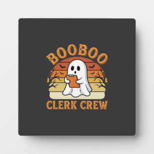 Booboo Clerk Crew Halloween-Geisterdesign_1 Fotoplatte