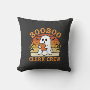 Booboo Clerk Crew Halloween-Geisterdesign_1 Kissen
