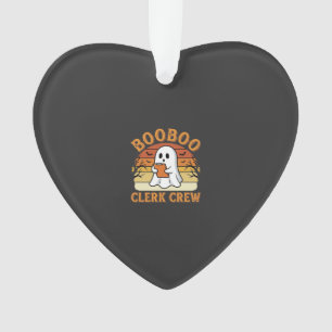 Booboo Clerk Crew Halloween-Geisterdesign_1 Ornament