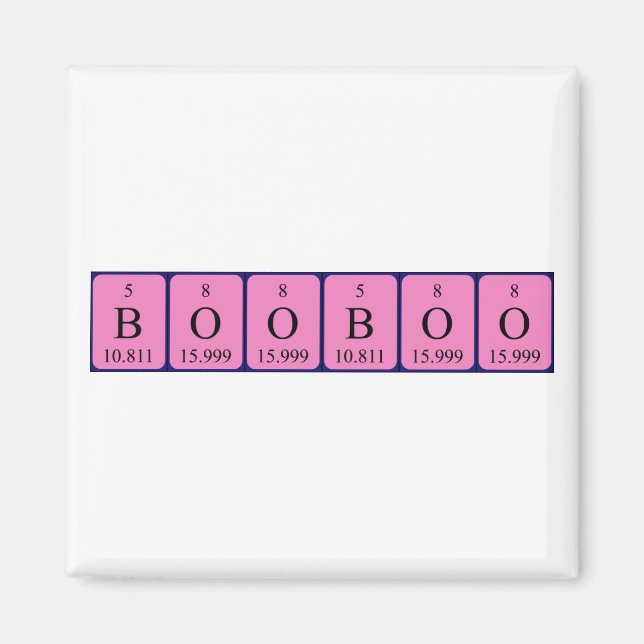 Booboter-Periodenmagnet Magnet (Vorne)
