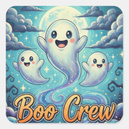 BooCrew Quadratischer Aufkleber