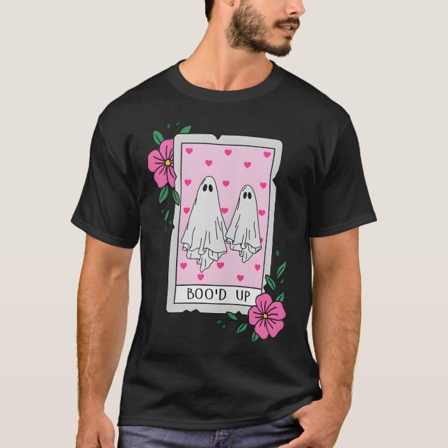 Boo'd Up Ghost Tarot Halloween Funny Ghost T-Shirt (Vorderseite)