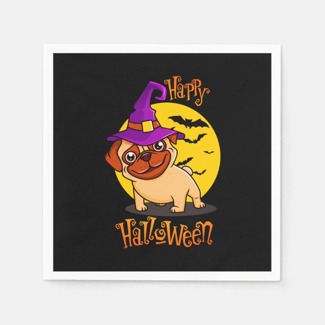 BooF - Bruno der Hexenhund Serviette (Vorderseite)