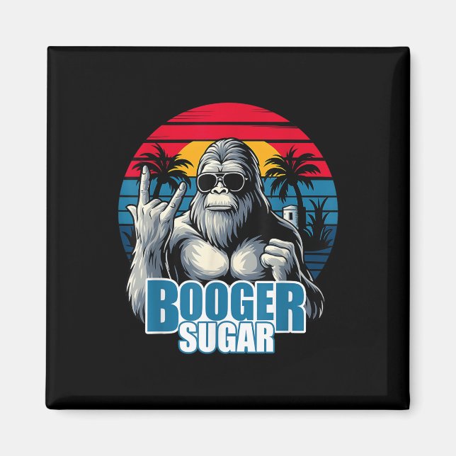 Booger Sugar Sasquatch Funny Gorilla Bigfoot Magnet (Vorne)