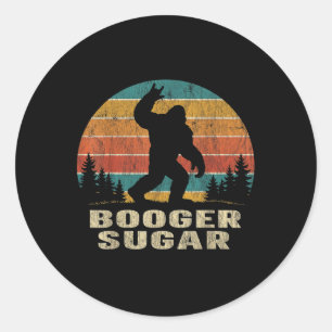 Booger Sugar Sasquatch Lustiges Meme Runder Aufkleber