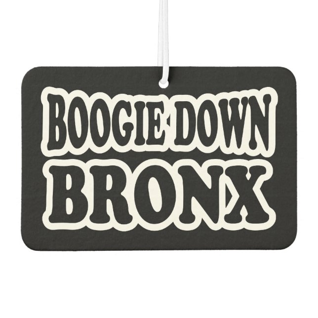 Boogie Down Bronx, NYC Autolufterfrischer (Vorderseite)