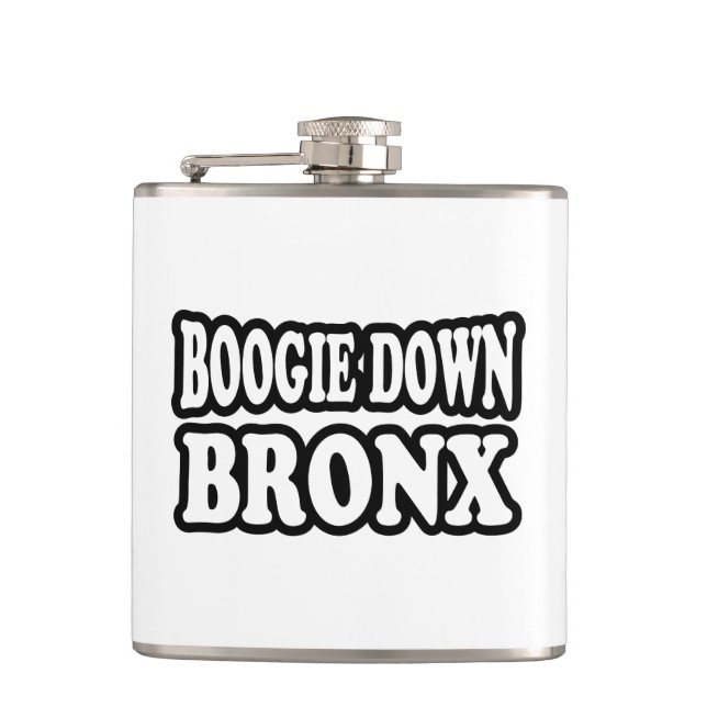 Boogie Down Bronx, NYC Flachmann (Vorderseite)