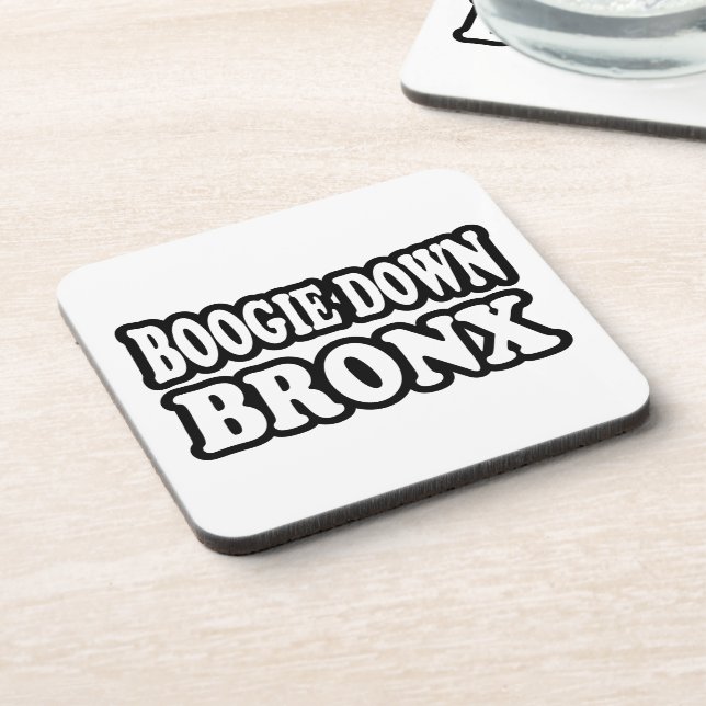 Boogie Down Bronx, NYC Getränkeuntersetzer (Linke Seite)