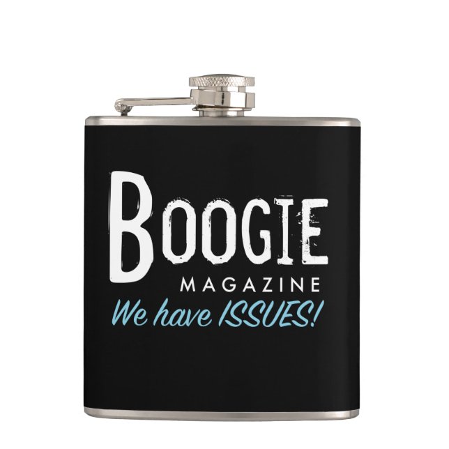 Boogie-Flasche Flachmann (Vorderseite)