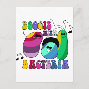 Boogie mit Bakterien Postkarte