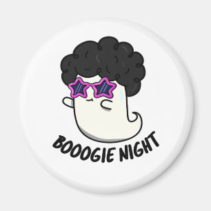 Boogie Night Funny Halloween Ghost Puff Magnet