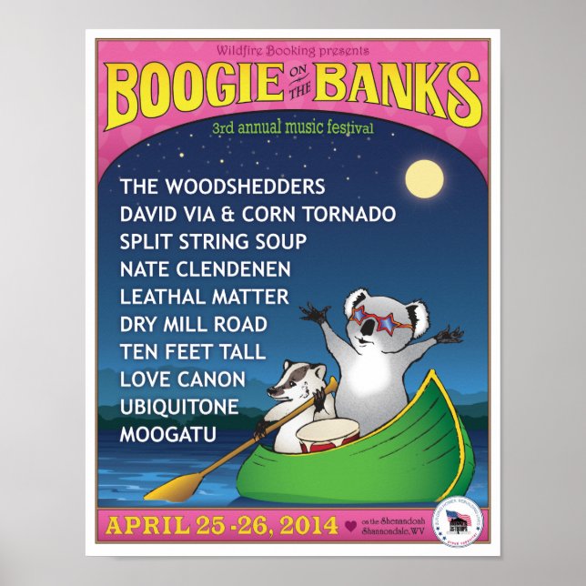Boogie über das Plakat der Banken 2014 (Vorne)