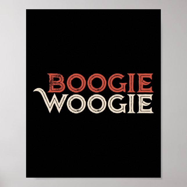 Boogie Woogie Dancing Party für Tänzer Poster (Vorne)