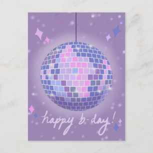 Boogie Woogie Disco zum Geburtstag Postkarte