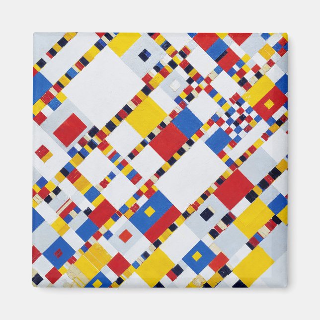 Boogie Woogie, Mondrian Magnet (Vorne)