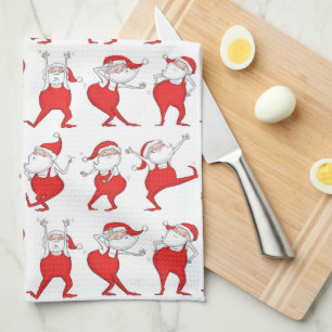 Boogie Woogie Santa Claus Ferienwohnungen Küche Ha Geschirrtuch