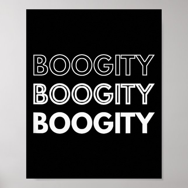 Boogity _ Funny Words On  Poster (Vorne)