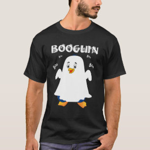 Booguin Halloween Pinguin in Ghost Costume Funny T-Shirt