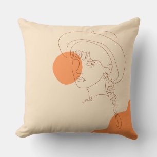 Boohoo Coussin de salon abstrait artistique 