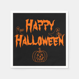 Booing Happy Halloween Serviette