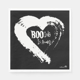 BOOing Heart Napkin Serviette