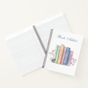 Book Addictive Personalize Spiral Notebook / Journ Notizbuch