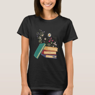 Book Blume Reading Librarian Niedlich Book for Men T-Shirt