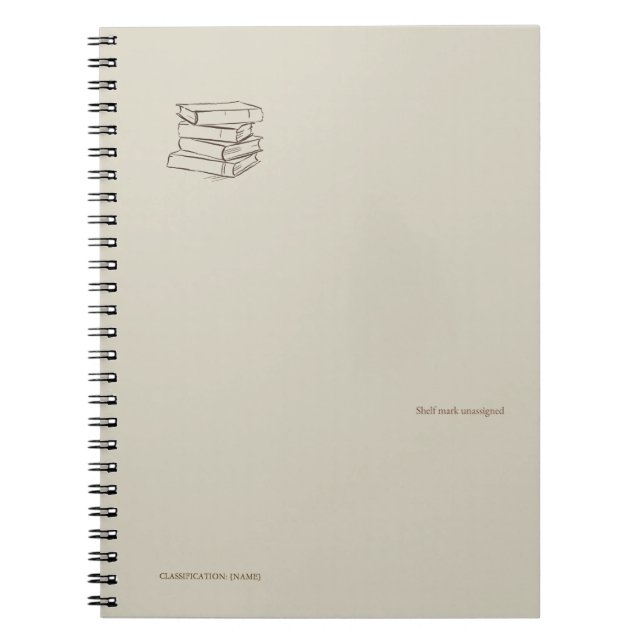 Book Bundle- Forgotten Archive- Minimal Notebook  Notizblock (Vorderseite)