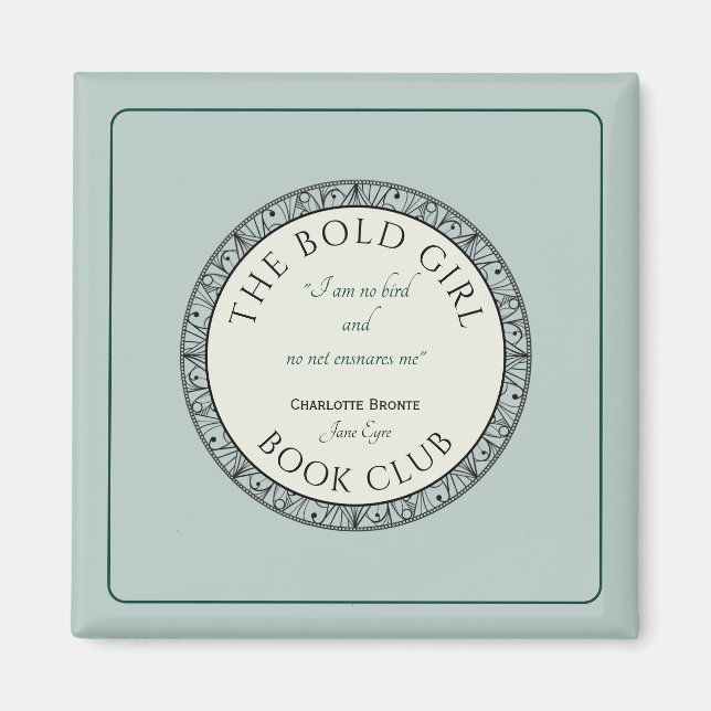 Book Club Blue Customized Magnet (Vorne)