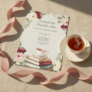 Book Club Cozy Books & Tea Mother’s Day Brunch Einladung