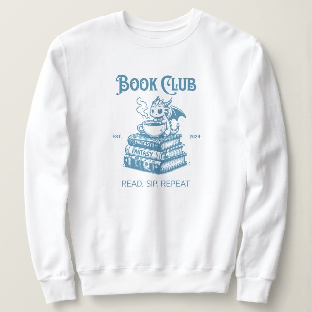 Book Club Fantasy Dragon Lovers Sweatshirt (Design vorne)