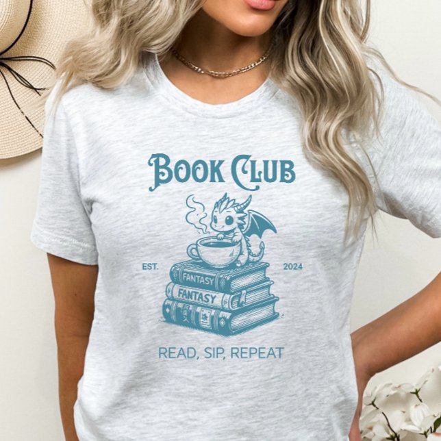 Book Club Fantasy Dragon Lovers T-Shirt (Von Creator hochgeladen)