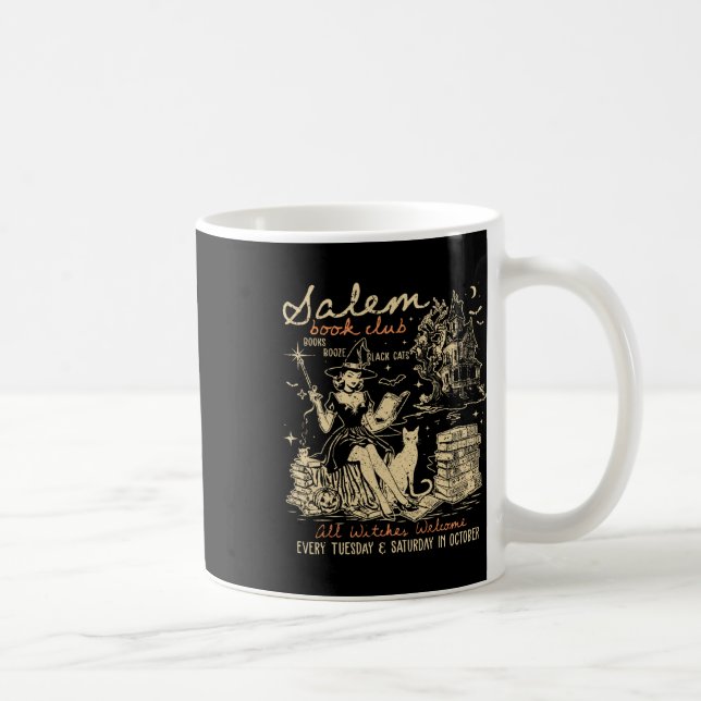 Book Club Funny Bookween Spooky Reading B Kaffeetasse (Rechts)