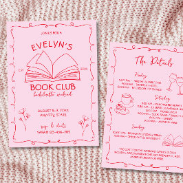 Book Club Hand Dragon Bachelorette Wochenende Einladung