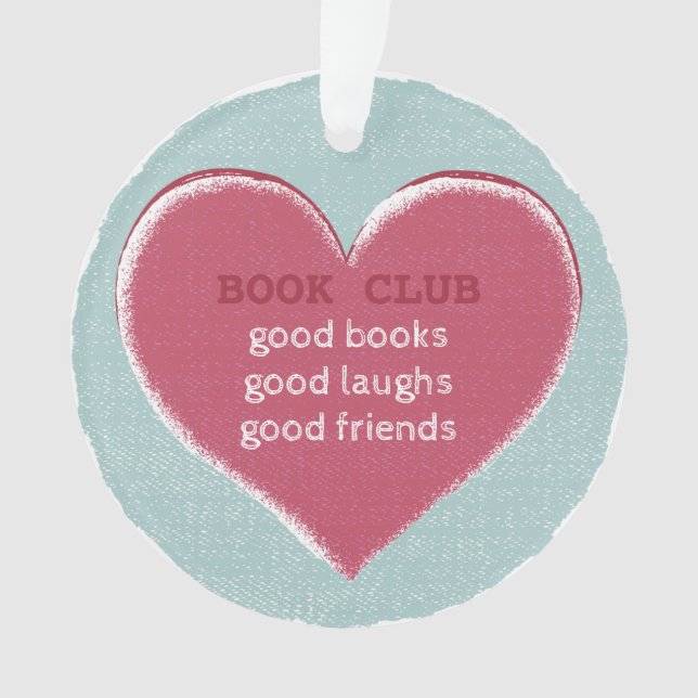 Book Club Herzlich Willkommen Ornament (Vorderseite)