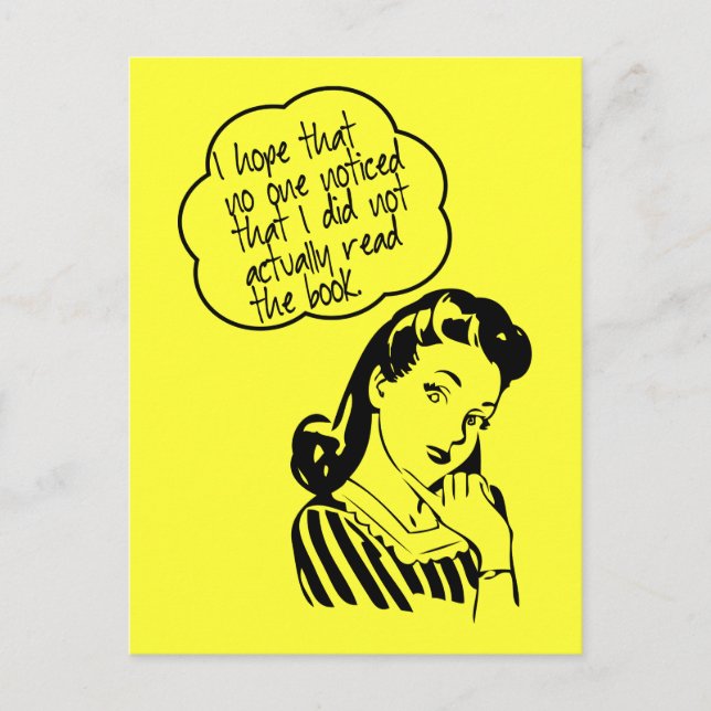 Book Club - I Hope - Retro Postkarte (Vorderseite)