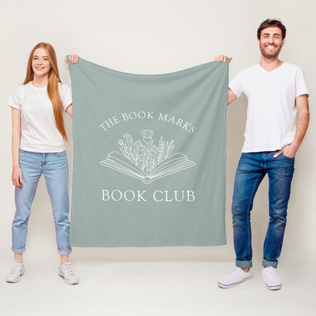 Book Club Name Personalized Member's Favor Gift Fleecedecke (Beispiel)